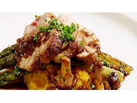 Duo de noix et ris de veau à l'échalote confite